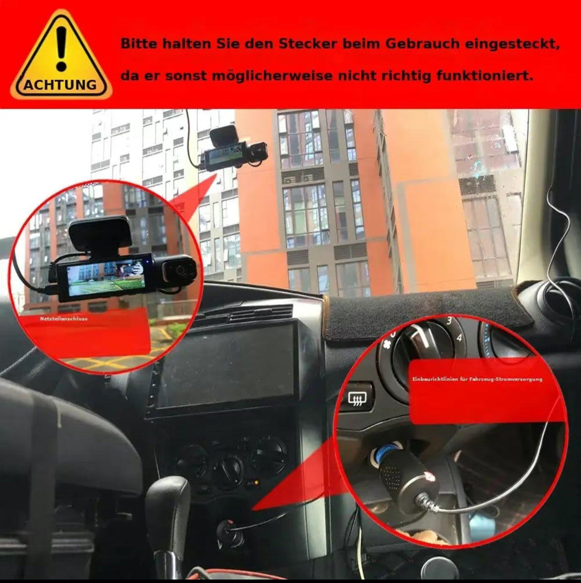 Bcuoz Front & Inner Dashcam, 1 Count Dash Camera for Car, Wide Angle Car Driving Recorder with IR Night-Vision G Sensor, 3.16 Inch IPS Screen 1080P HD Camera with Dual Lens, Fall Gift, Birthday Gifts